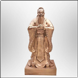 校園孔子雕塑制作 校園孔子雕塑制作