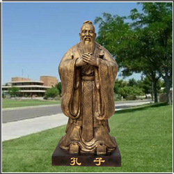 仿古孔子銅像 仿古孔子銅像