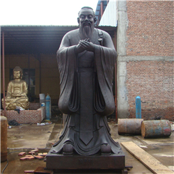 仿青銅孔子雕塑 仿青銅孔子雕塑