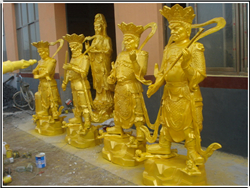 純銅四大天王鑄造 純銅四大天王鑄造