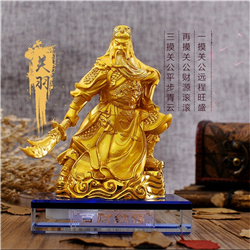 小型汽車擺件銅關公 小型汽車擺件銅關公