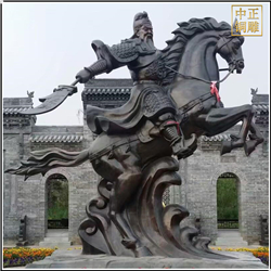 騎馬關公銅雕塑 騎馬關公銅雕塑