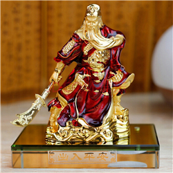 銅關(guān)公車載雕塑 銅關(guān)公車載雕塑