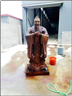 室外雙手合十孔子鑄造廠家 室外雙手合十孔子鑄造廠家