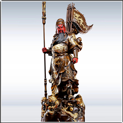 九龍關(guān)公立刀銅像 九龍關(guān)公立刀銅像