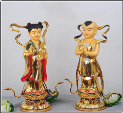 善財(cái)童子銅雕佛像 善財(cái)童子銅雕佛像