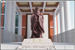 鑄銅關公 孔子殿堂孔子像效果