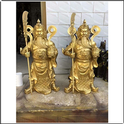 小型鎏金手托元寶關(guān)公銅像 小型鎏金手托元寶關(guān)公銅像