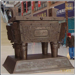 鑄銅關(guān)公 定制保定銅鼎雕塑