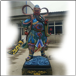 彩繪銅關公像鑄造 彩繪銅關公像鑄造