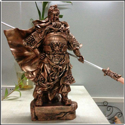 關公持刀像鑄造 關公持刀像鑄造