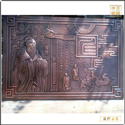 鑄銅關(guān)公 老子銅浮雕鑄造