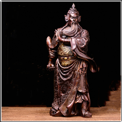 小型室外銅關(guān)公雕塑 小型室外銅關(guān)公雕塑