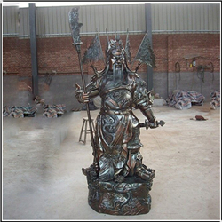 鑄銅關公 小型室外銅關公雕塑