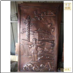 鑄銅關(guān)公 生產(chǎn)銅浮雕壁畫廠家