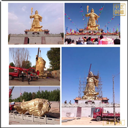 室外大型純銅關(guān)公雕像安裝 室外大型純銅關(guān)公雕像安裝