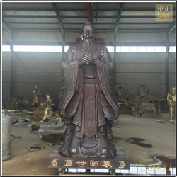 鑄銅關公 名人孔夫子雕像廣場擺件
