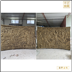 鑄銅關公 定制銅雕浮雕