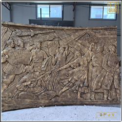 鑄銅關公 大型紫銅浮雕壁畫