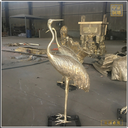 鑄銅關公 室外仙鶴銅雕塑