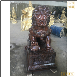 鑄銅關公 1.5米故宮銅獅子