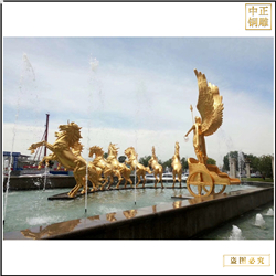 鑄銅關(guān)公 大型廣場銅馬雕塑