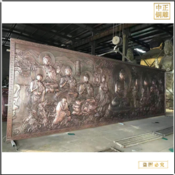 鑄銅關(guān)公 仿銅浮雕雕塑