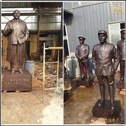 鑄銅關公 站像名人雕塑鑄造