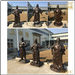 鑄銅關公 鑄造大型站像銅關公