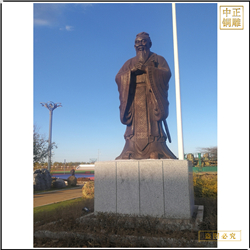 鑄銅關公 孔子銅像廠家價格