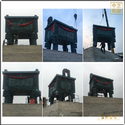 鑄銅關(guān)公 室外大型青銅鼎擺件