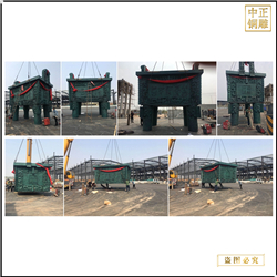鑄銅關(guān)公 大型景觀銅鼎雕塑