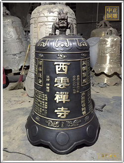 鑄銅關(guān)公 寺廟銅鐘廠家