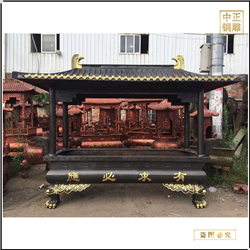 鑄銅關(guān)公 供應(yīng)大小宗祠銅香爐廠家