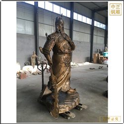 大型鑄銅關公擺件 大型鑄銅關公擺件