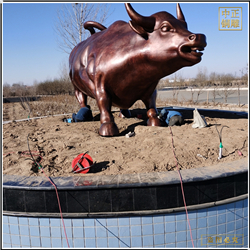 鑄銅關(guān)公 大型廣場(chǎng)華爾街銅牛定制