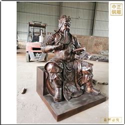 大型九龍銅關公 大型九龍銅關公