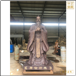 鑄銅關公 室外文化名人孔子雕塑擺件