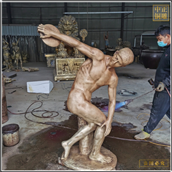 鑄銅關公 純銅校園鐵餅人物雕塑