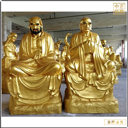 鑄銅關公 訂制寺廟十八羅漢站像