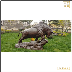 5米開荒銅牛雕塑定制 5米開荒銅牛雕塑定制