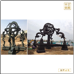 鑄銅關公 廠家批發(fā)銷售室外動物雕塑