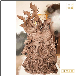 鑄銅關公 辦公室動物雕塑擺件