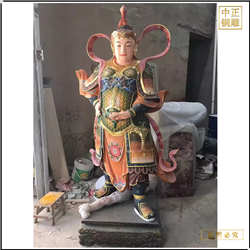 1米彩繪朝天韋陀菩薩供應 1米彩繪朝天韋陀菩薩供應