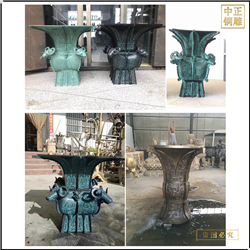 鑄銅關(guān)公 制作吉祥銅鼎小擺件