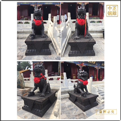 鑄銅關(guān)公 現(xiàn)貨供應(yīng)1米銅麒麟擺件