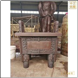 鑄銅關公 廣場大型黃銅鼎