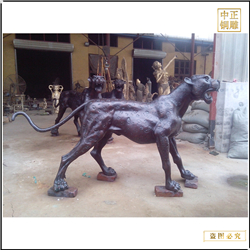 動(dòng)物雕塑金錢豹雕塑鑄造 動(dòng)物雕塑金錢豹雕塑鑄造