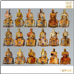 景區十八羅漢銅雕塑 景區十八羅漢銅雕塑