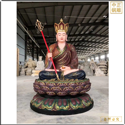 純銅地藏王坐蓮花佛像 純銅地藏王坐蓮花佛像